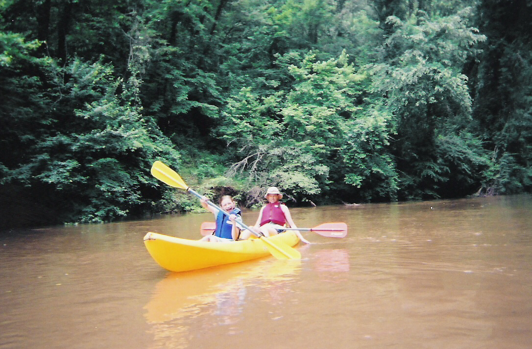 The Girls kayaking the Etowah River